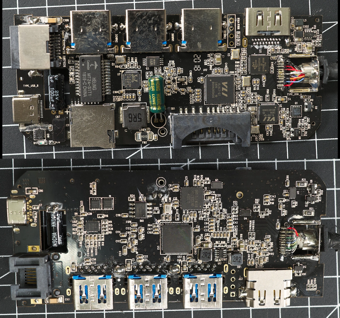 Photo the Satechi PCB from both sides.